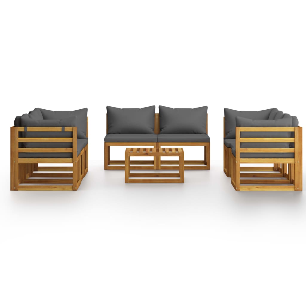 9-tlg. Garten-Lounge-Set mit Auflagen Massivholz Akazie - Premium Gartenmöbel-Sets  - Just €1236.95! Shop now at homesales4u