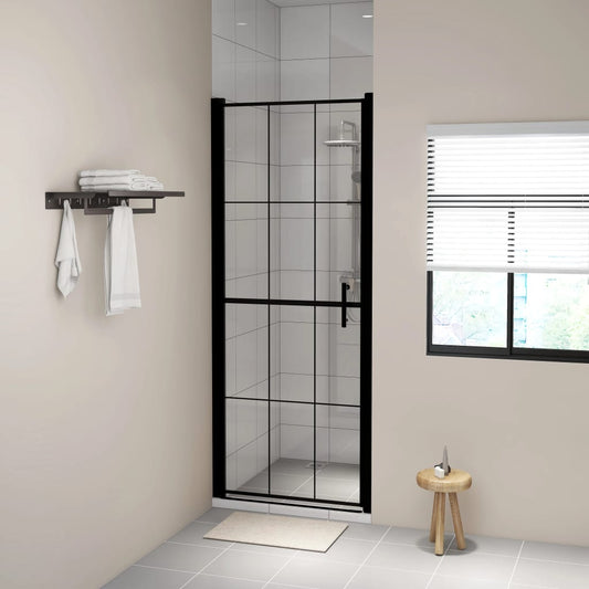 Duschtür Hartglas 91x195 cm Schwarz - Premium Duschkabinen & -türen  - Just €276.38! Shop now at homesales4u