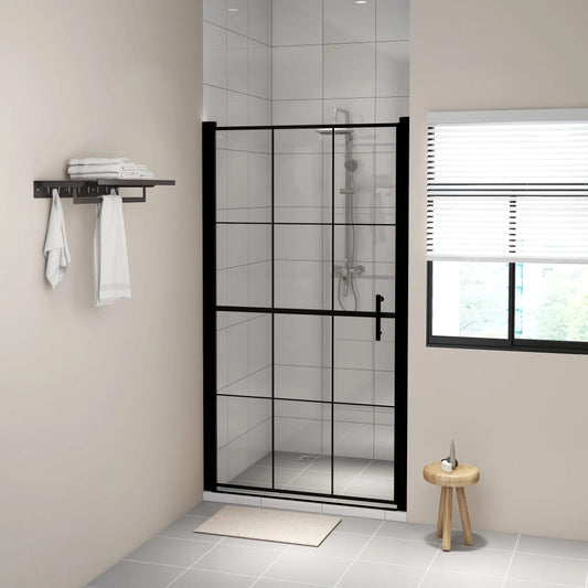 Duschtür Hartglas 100 x 178 cm Schwarz - Premium Duschkabinen & -türen  - Just €249.07! Shop now at homesales4u