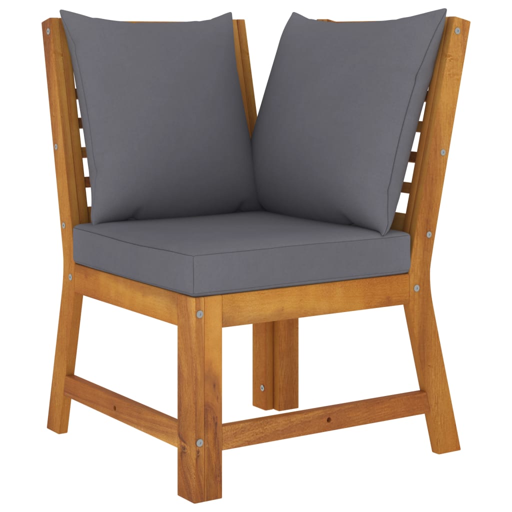 5-tlg. Garten-Lounge-Set mit Auflagen Massivholz Akazie - Premium Gartenmöbel-Sets  - Just €760.97! Shop now at homesales4u