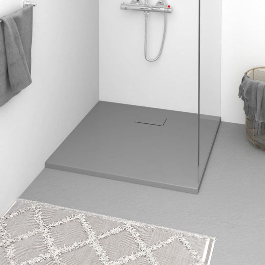 Duschwanne SMC Grau 90x80 cm - Premium Duschwannen  - Just €268.24! Shop now at homesales4u