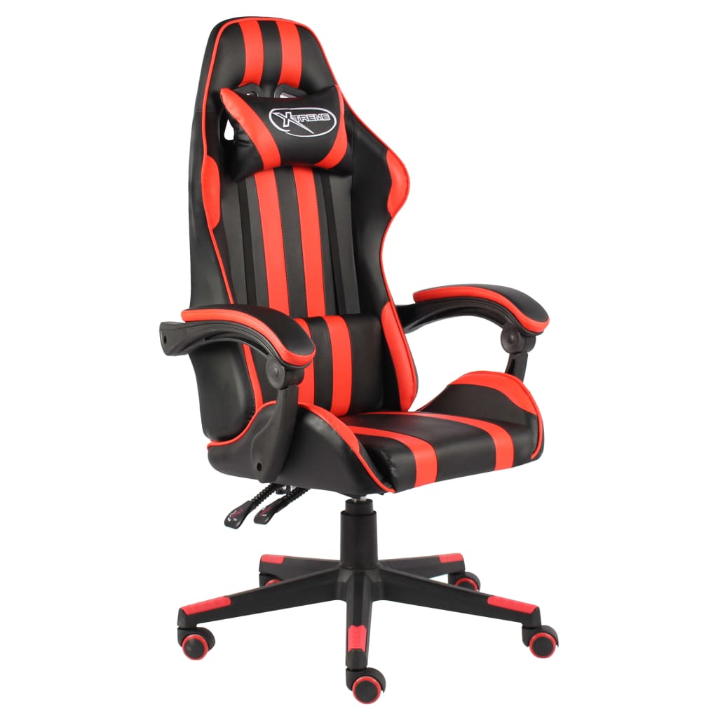 Gaming-Stuhl Schwarz und Rot Kunstleder - Premium Bürostühle  - Just €145.62! Shop now at homesales4u
