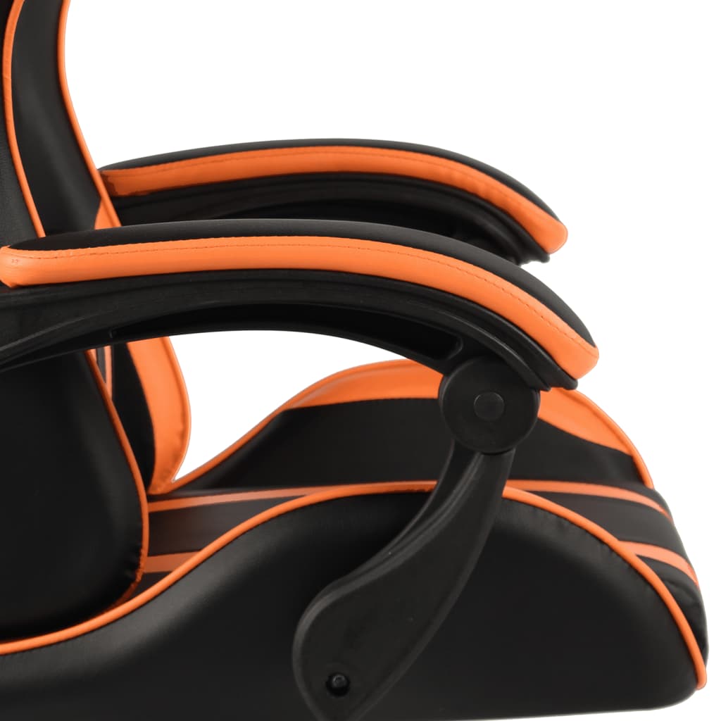 Gaming-Stuhl Schwarz und Orange Kunstleder - Premium Bürostühle  - Just €164.89! Shop now at homesales4u