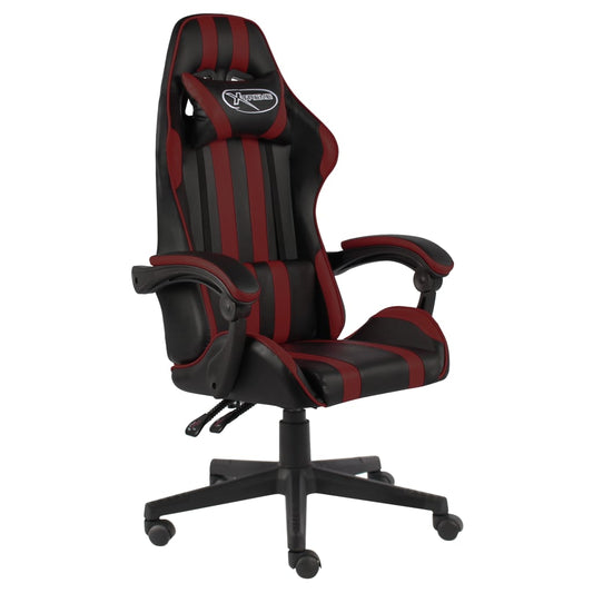 Gaming-Stuhl Schwarz und Weinrot Kunstleder - Premium Bürostühle  - Just €145.40! Shop now at homesales4u