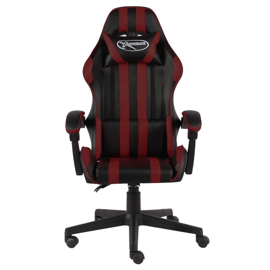 Gaming-Stuhl Schwarz und Weinrot Kunstleder - Premium Bürostühle  - Just €145.40! Shop now at homesales4u