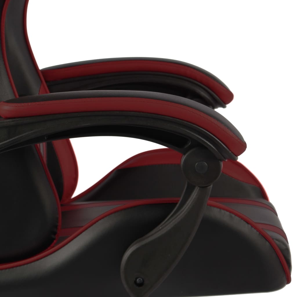 Gaming-Stuhl Schwarz und Weinrot Kunstleder - Premium Bürostühle  - Just €145.40! Shop now at homesales4u