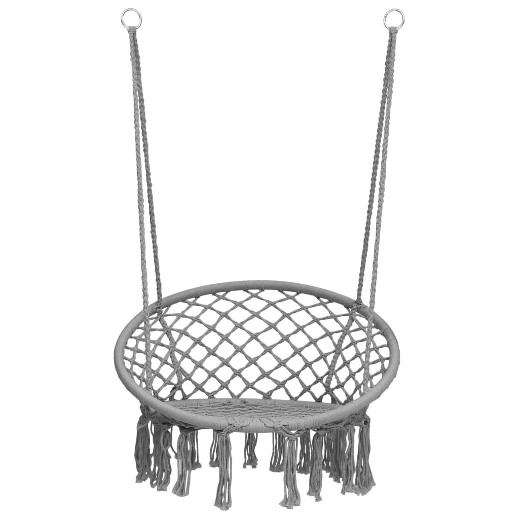 Hängesessel 80 cm Grau - Premium Schaukeln  - Just €75.53! Shop now at homesales4u