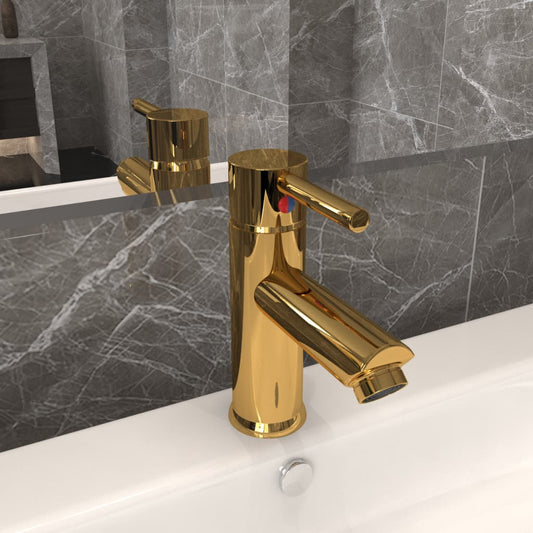 Waschtischarmatur Golden 130x176 mm - Premium Armaturen  - Just €43.05! Shop now at homesales4u