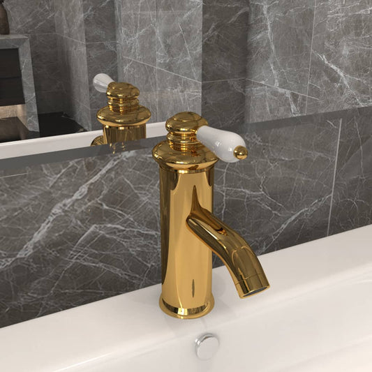 Waschtischarmatur Golden 130x180 mm - Premium Armaturen  - Just €51.93! Shop now at homesales4u