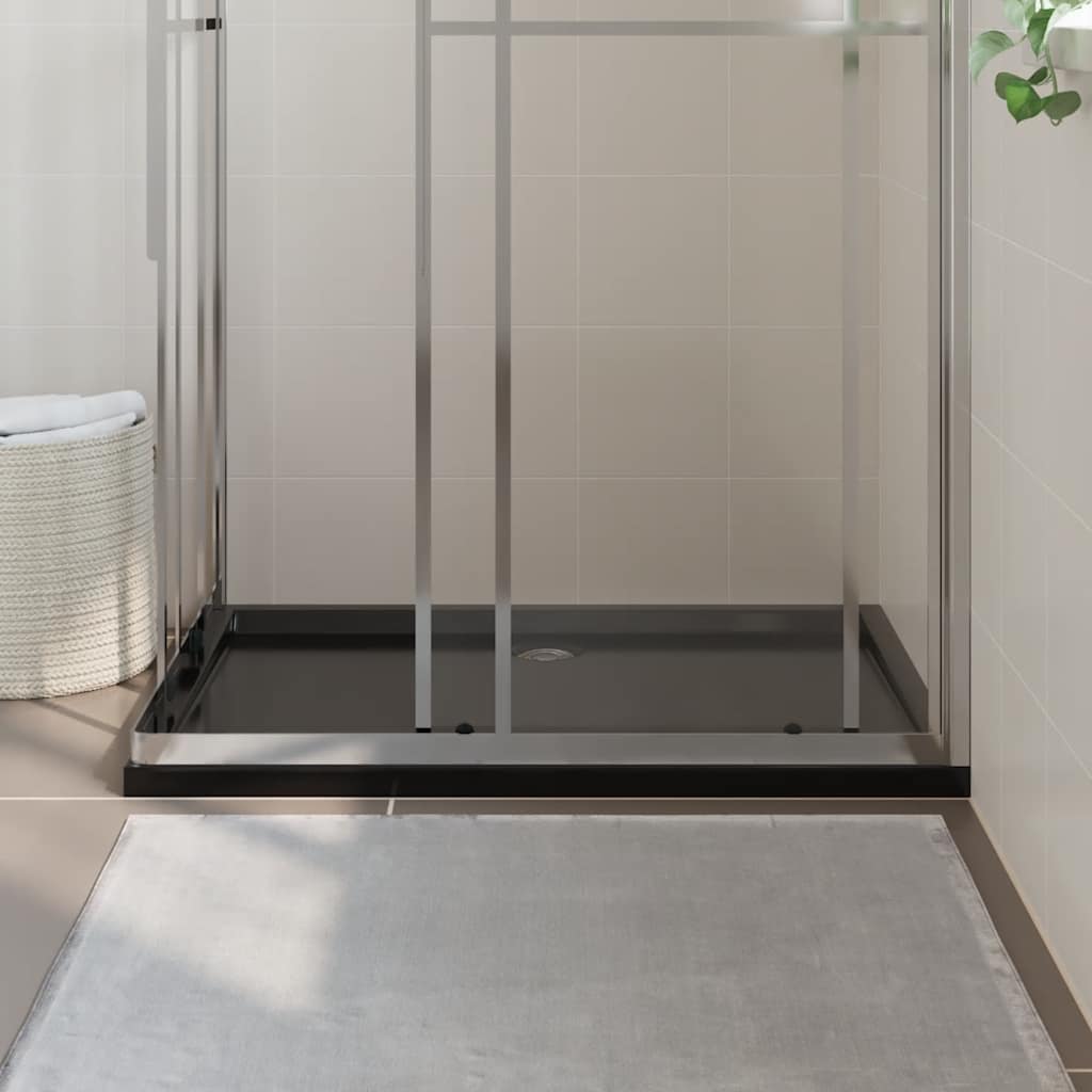 Duschtasse ABS Rechteckig Schwarz 80x120 cm - Premium Duschwannen  - Just €160.17! Shop now at homesales4u
