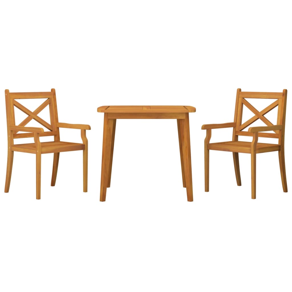 3-tlg. Garten-Essgruppe Massivholz Akazie - Premium Gartenmöbel-Sets  - Just €331.62! Shop now at homesales4u