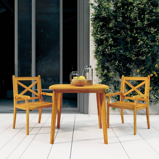 3-tlg. Garten-Essgruppe Massivholz Akazie - Premium Gartenmöbel-Sets  - Just €331.62! Shop now at homesales4u