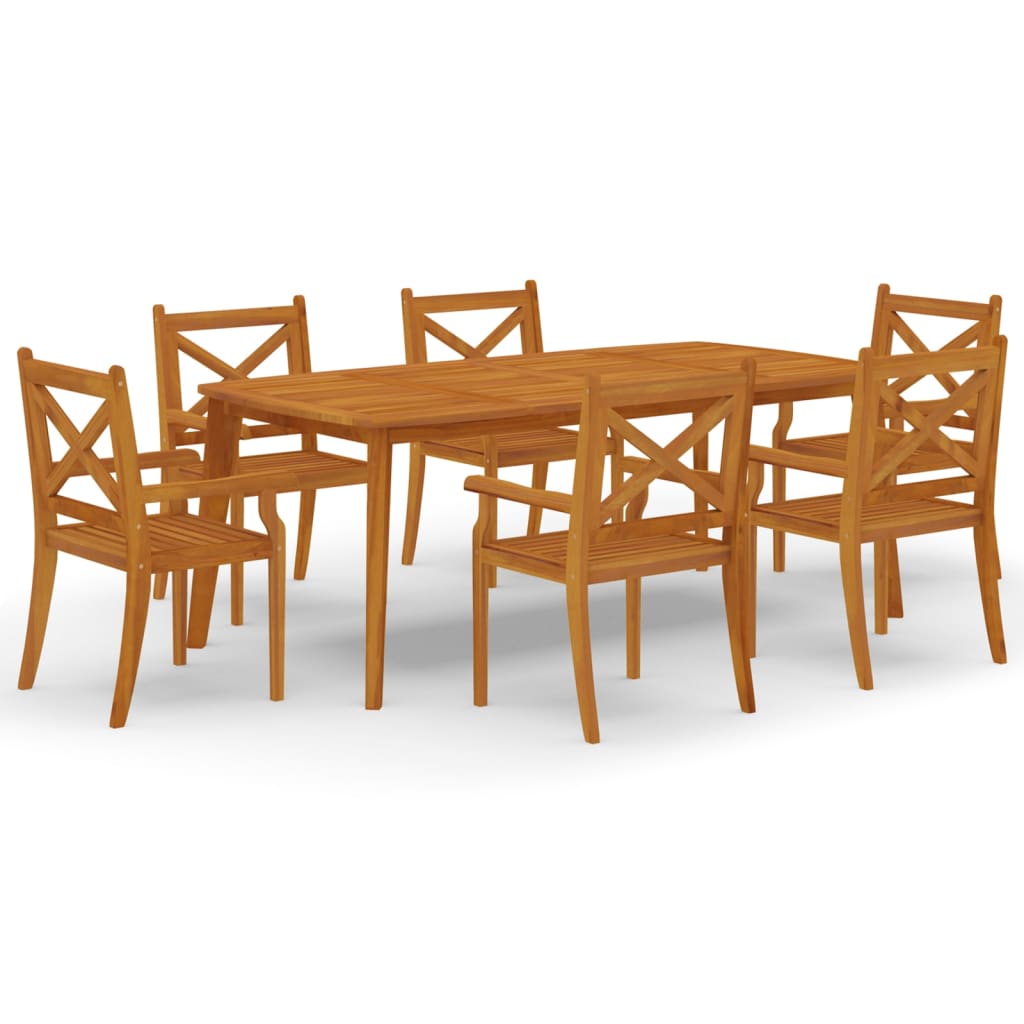 7-tlg. Garten-Essgruppe Massivholz Akazie - Premium Gartenmöbel-Sets  - Just €889.97! Shop now at homesales4u