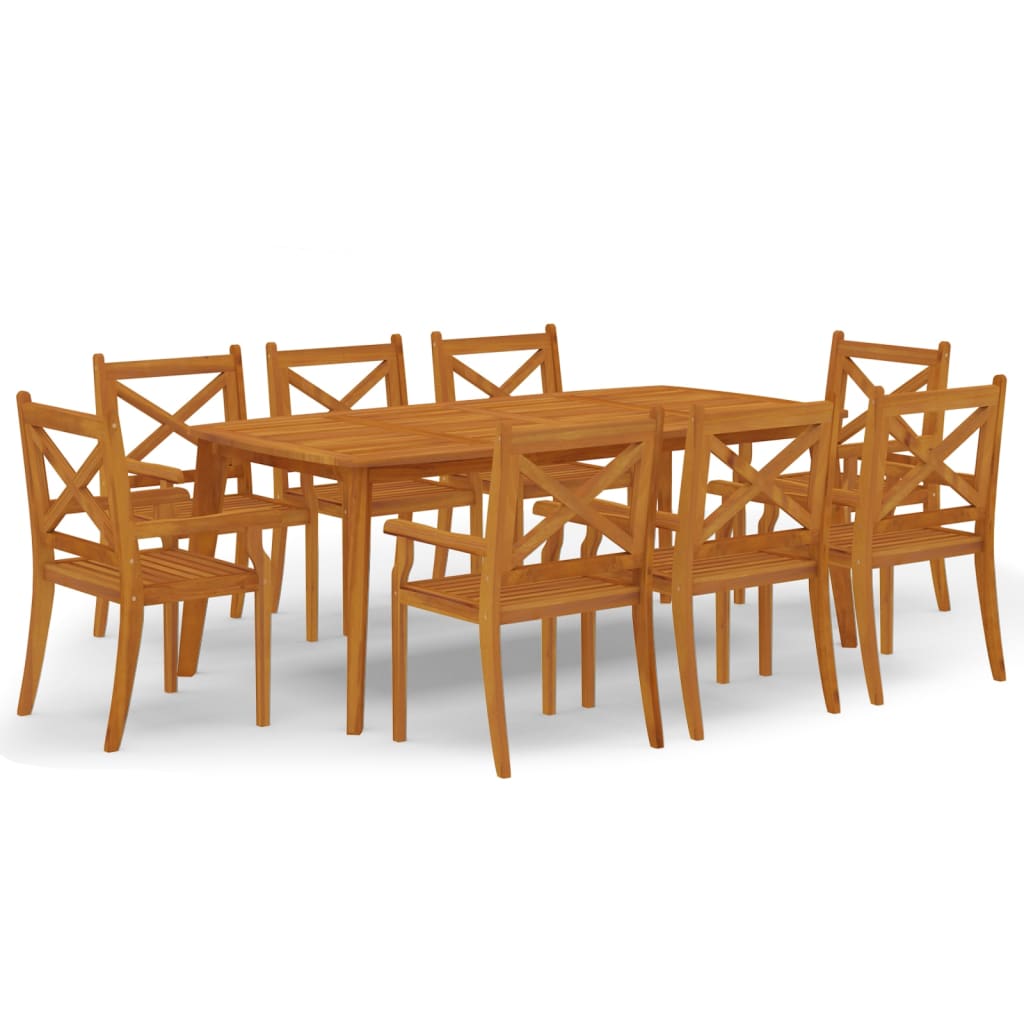 9-tlg. Garten-Essgruppe Massivholz Akazie - Premium Gartenmöbel-Sets  - Just €1054.92! Shop now at homesales4u