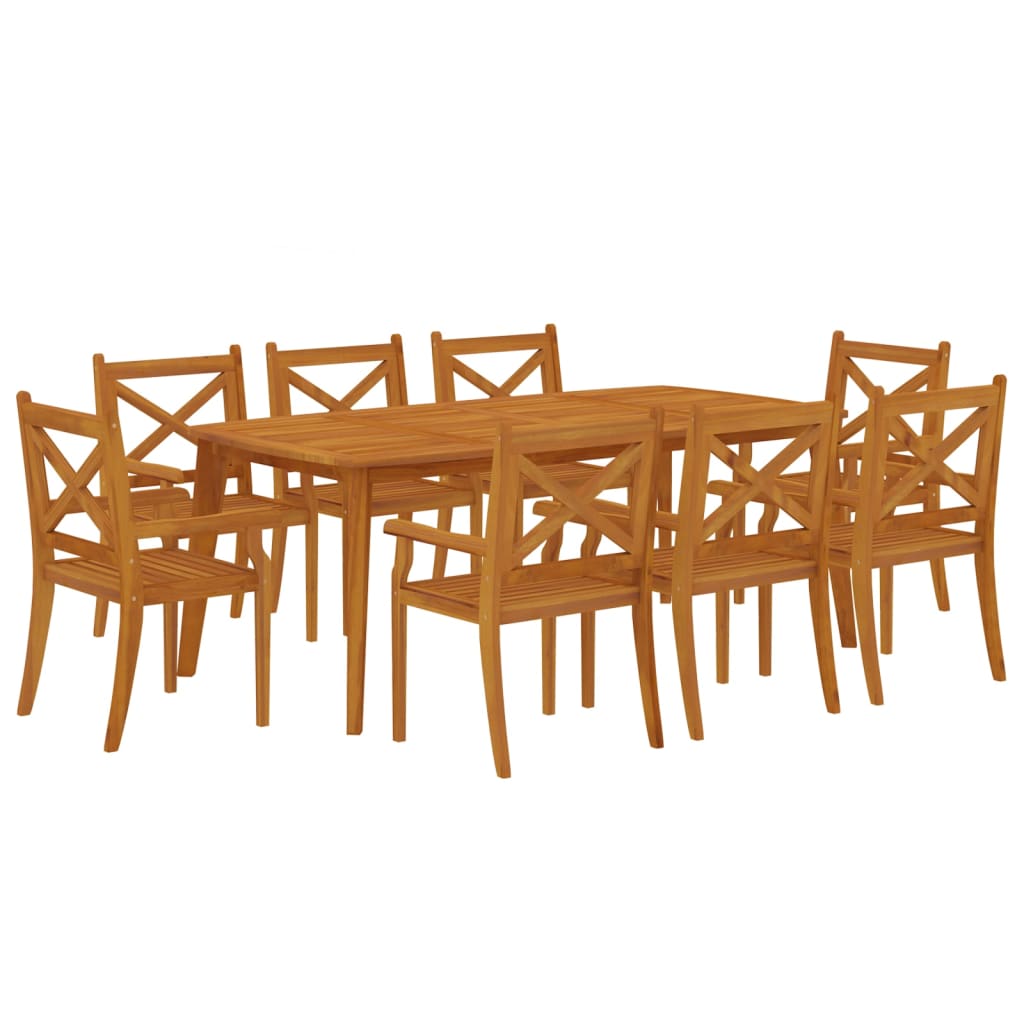 9-tlg. Garten-Essgruppe Massivholz Akazie - Premium Gartenmöbel-Sets  - Just €1054.92! Shop now at homesales4u