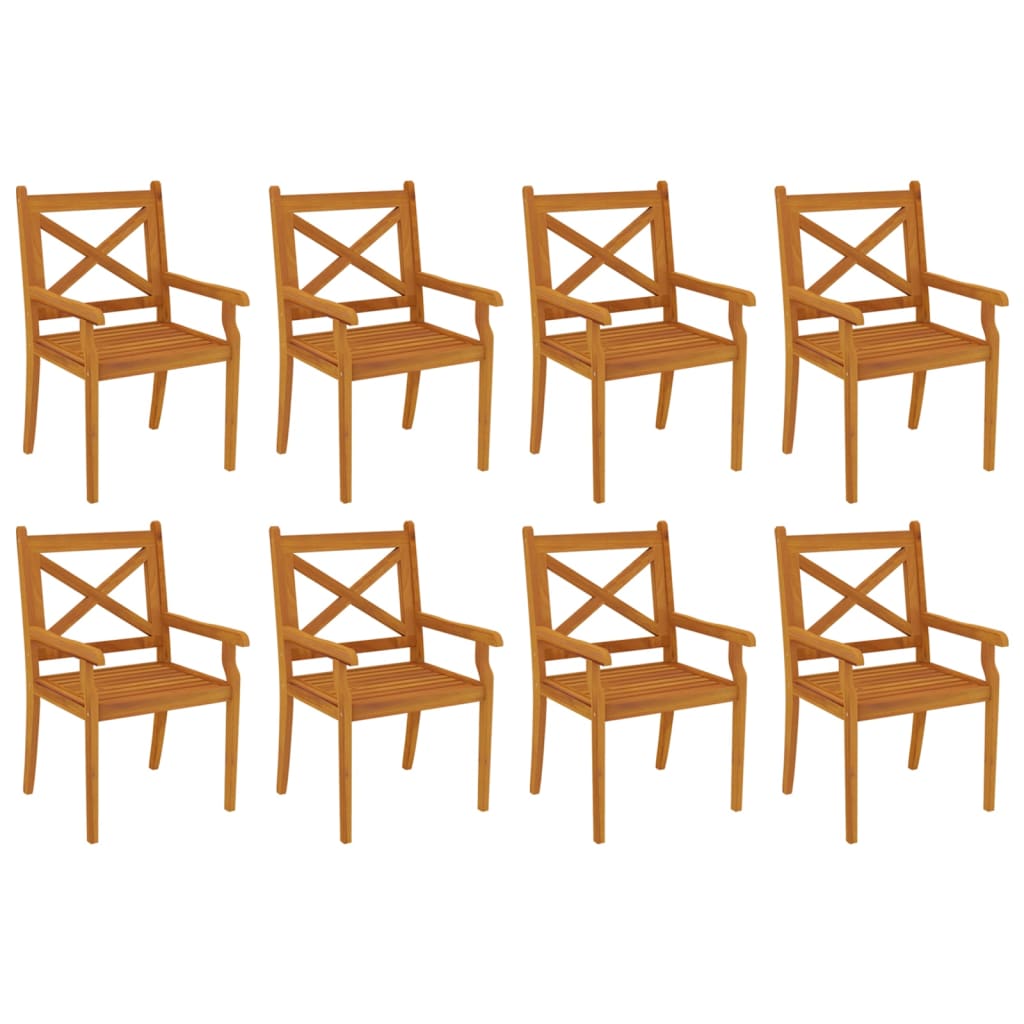 9-tlg. Garten-Essgruppe Massivholz Akazie - Premium Gartenmöbel-Sets  - Just €1054.92! Shop now at homesales4u