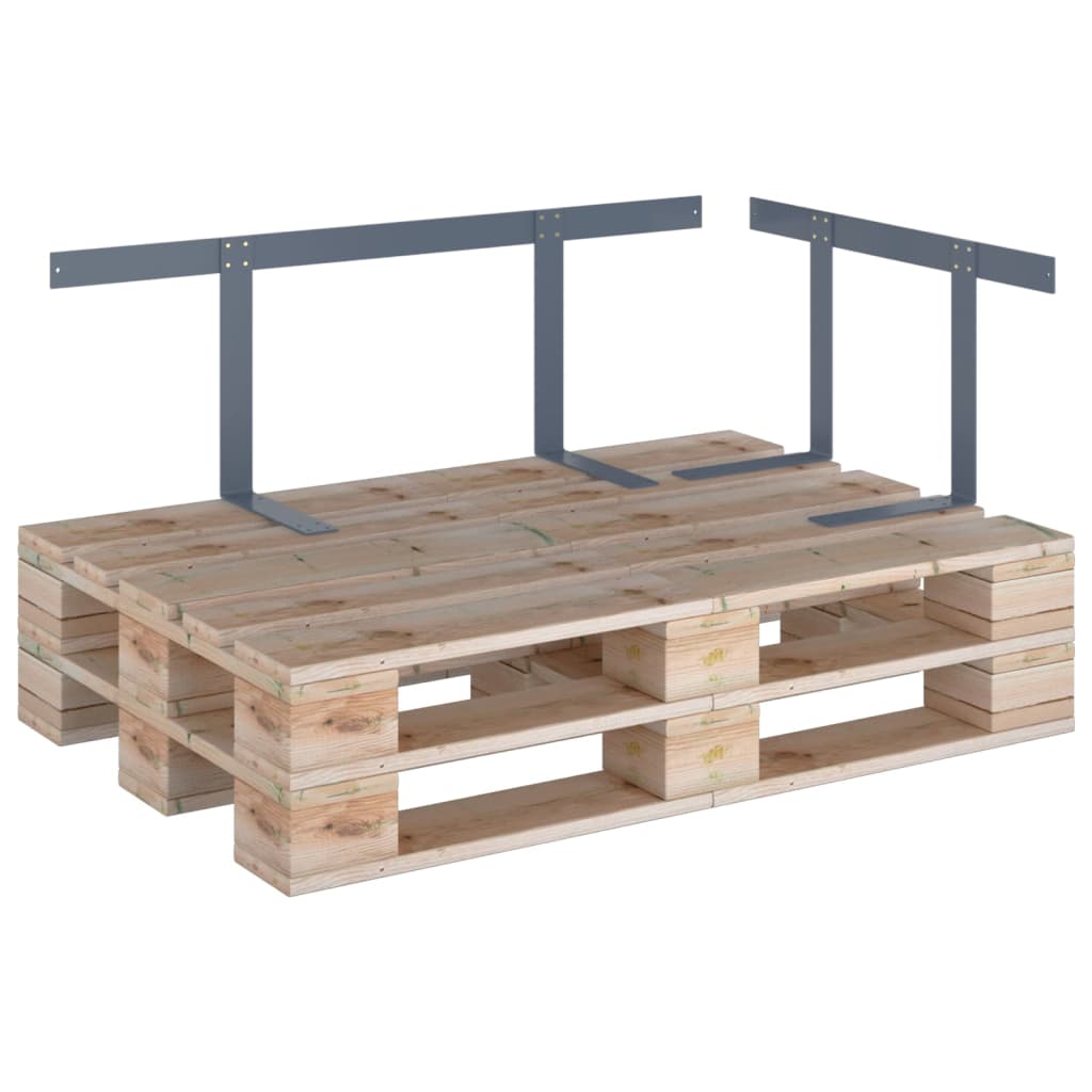 Rückenlehne für Palettensofa Hellgrau 110 cm Eisen - Premium Gartenmöbelzubehör  - Just €56.72! Shop now at homesales4u
