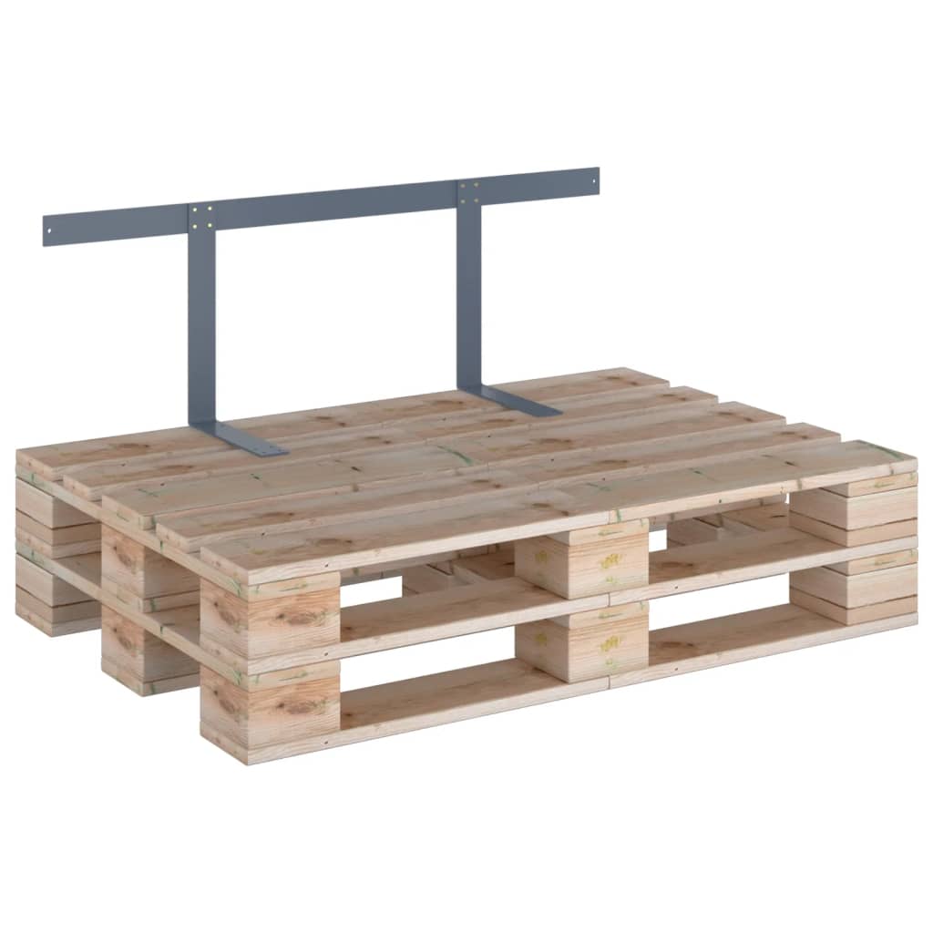 Rückenlehne für Palettensofa Hellgrau 110 cm Eisen - Premium Gartenmöbelzubehör  - Just €56.72! Shop now at homesales4u