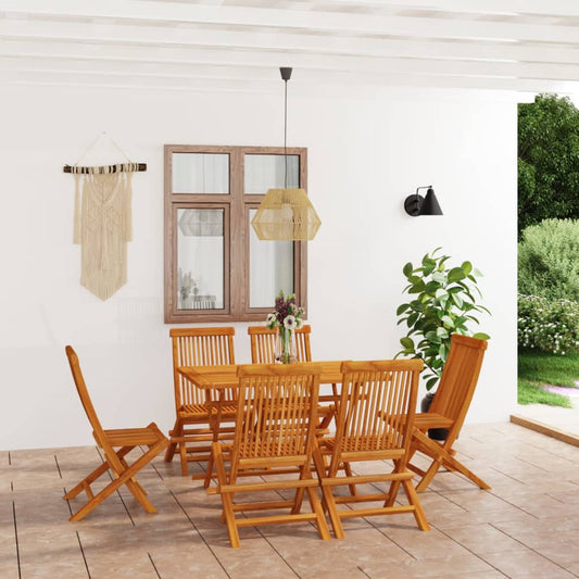 7-tlg. Garten-Essgruppe Massivholz Teak - Premium Gartenmöbel-Sets  - Just €642.62! Shop now at homesales4u