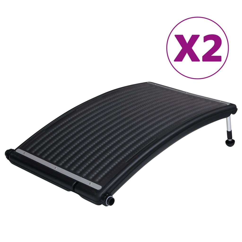 Gebogene Solar-Heizpaneele für Pool 2 Stk. 110x65 cm - Premium Poolheizungen  - Just €357.44! Shop now at homesales4u