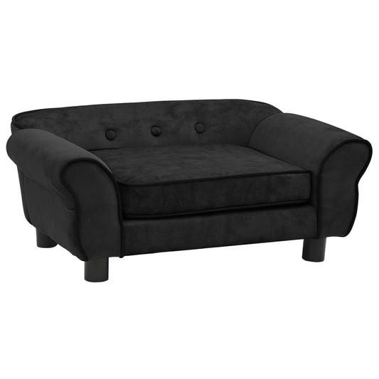 Hundesofa Schwarz 72x45x30 cm Plüsch - Premium Hundebetten  - Just €103.08! Shop now at homesales4u
