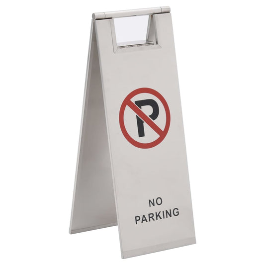 Klappbares Parkschild Edelstahl - Premium Parkplatzschilder  - Just €66.44! Shop now at homesales4u