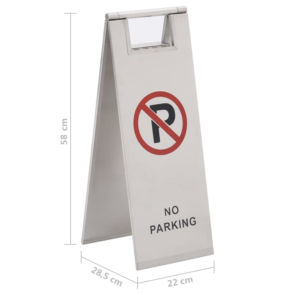 Klappbares Parkschild Edelstahl - Premium Parkplatzschilder  - Just €66.44! Shop now at homesales4u
