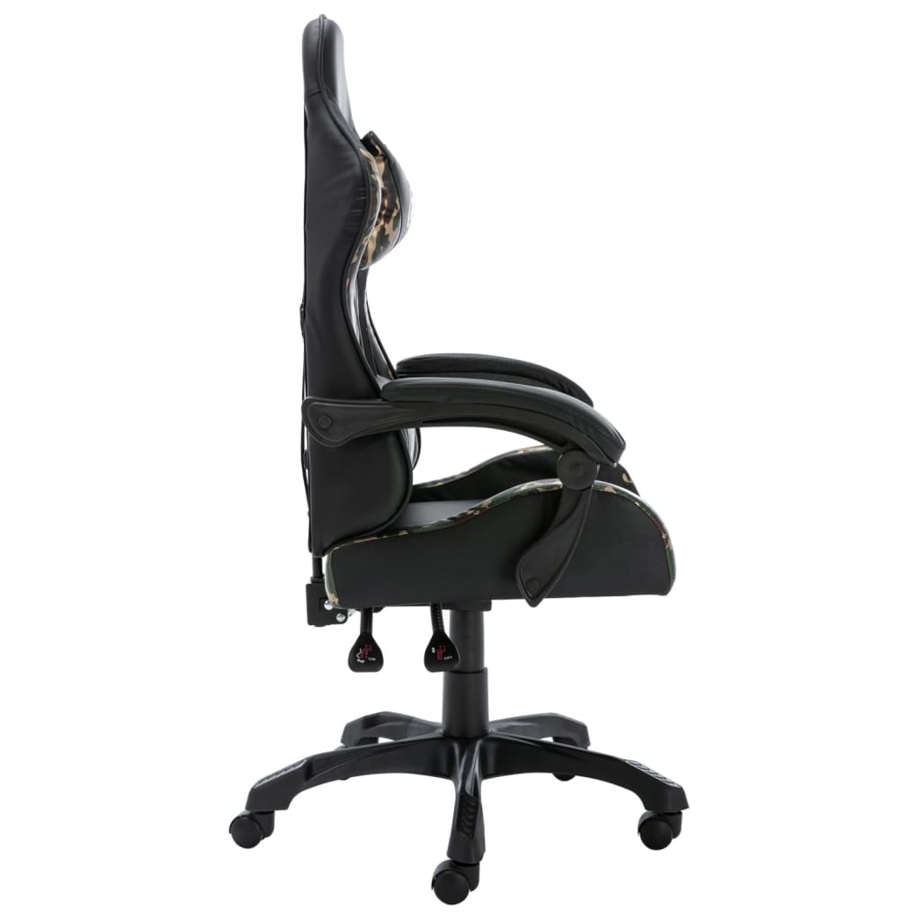 Gaming-Stuhl Schwarz und Tarnmuster Kunstleder - Premium Bürostühle  - Just €172.31! Shop now at homesales4u