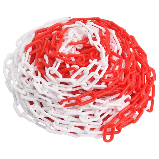 Absperrkette Rot und Weiß 100 m Ø4 mm Kunststoff - Premium Sicherheitsmarkierungen  - Just €81! Shop now at homesales4u