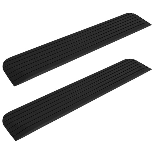 Schwellenrampen 2 Stk. 110x21x2,5 cm Gummi - Premium Verkehrsschilder  - Just €65.41! Shop now at homesales4u