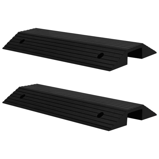 Brückenschwellenrampen 2 Stk. 80x40x8 cm Gummi - Premium Verkehrsschilder  - Just €189.52! Shop now at homesales4u