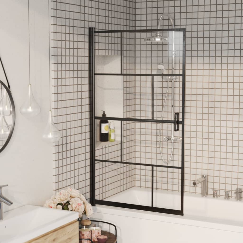 Duschkabine ESG 80x140 cm Schwarz - Premium Duschkabinen & -türen  - Just €185.94! Shop now at homesales4u