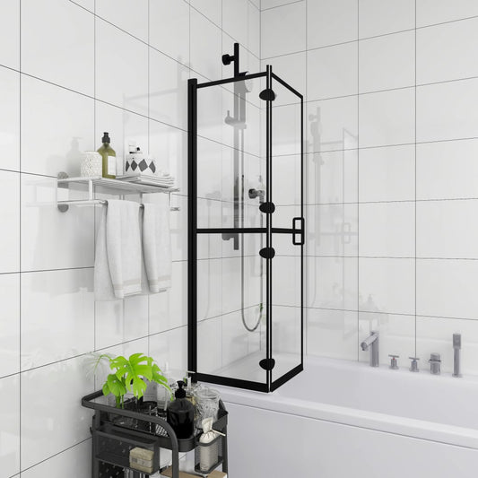 Faltbare Duschkabine ESG Schwarz 120x140 cm - Premium Duschkabinen & -türen  - Just €195.03! Shop now at homesales4u