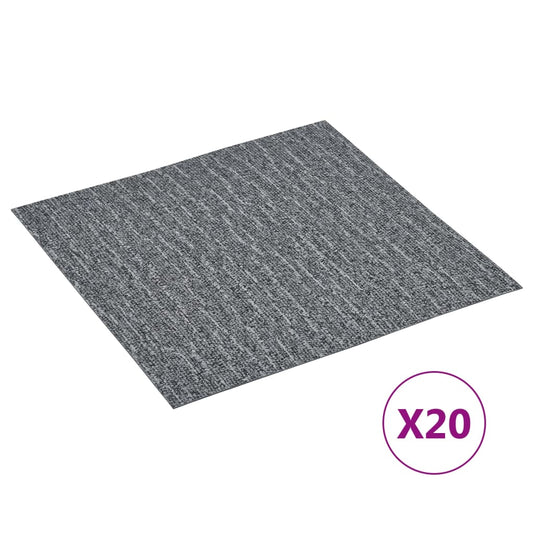 PVC-Fliesen Selbstklebend 20 Stk. 1,86 m² Grau - Premium Fußböden & Teppichböden  - Just €48.48! Shop now at homesales4u