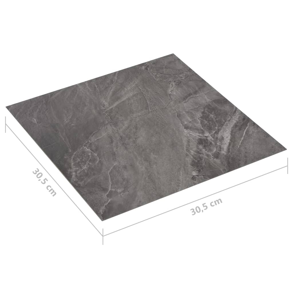 PVC-Fliesen Selbstklebend 20 Stk. 1,86 m² Schwarz - Premium Fußböden & Teppichböden  - Just €49.67! Shop now at homesales4u