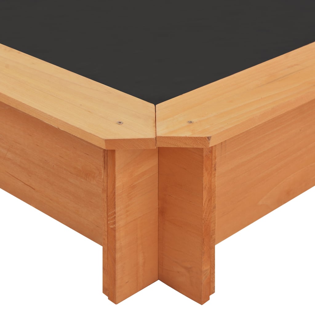 Sandkasten mit Verstellbarem Dach Tannenholz 115x115x115 cm - Premium Sandkästen  - Just €129.14! Shop now at homesales4u