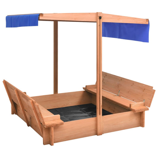 Sandkasten mit Dach Tannenholz 112x112x112 cm - Premium Sandkästen  - Just €219.19! Shop now at homesales4u