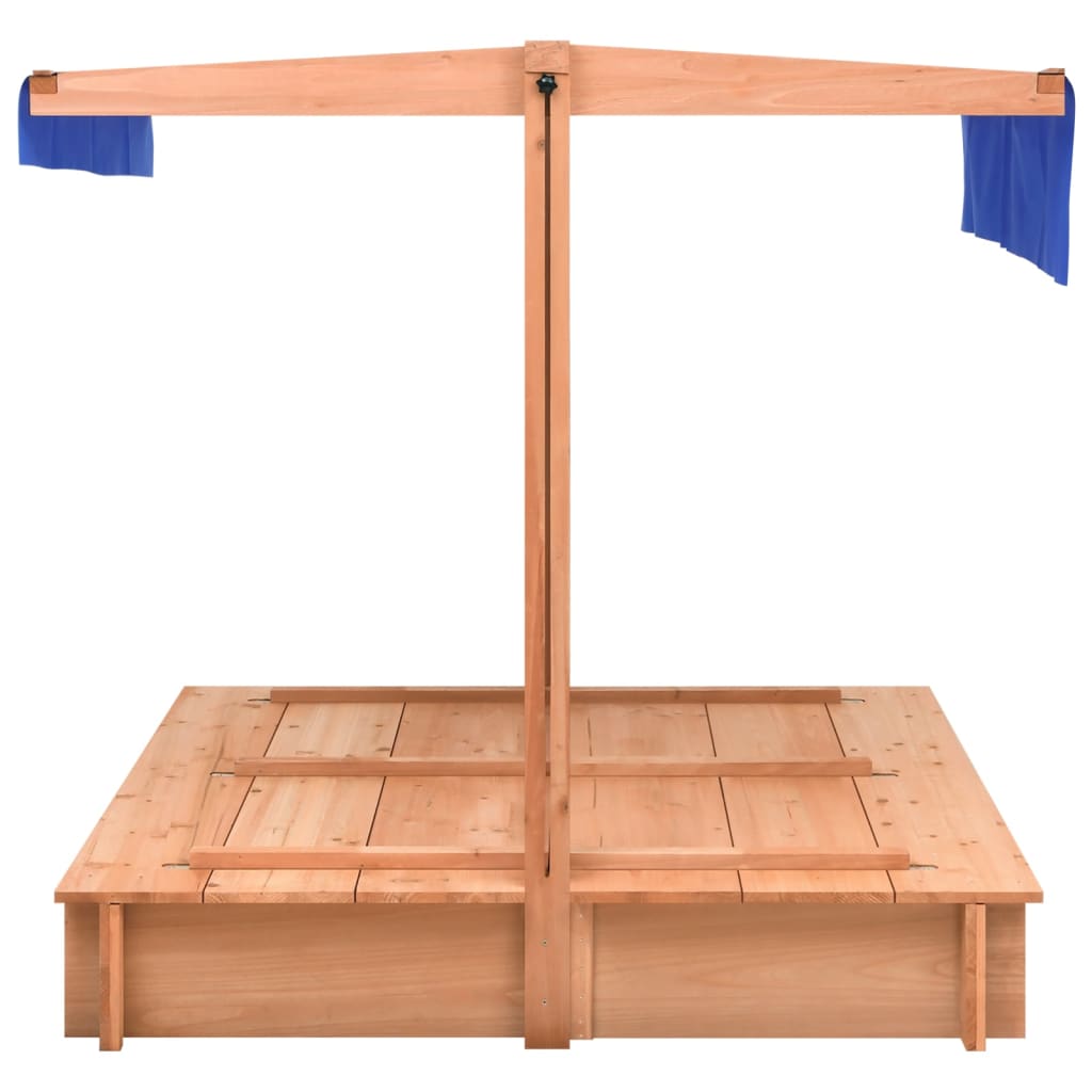 Sandkasten mit Dach Tannenholz 112x112x112 cm - Premium Sandkästen  - Just €219.19! Shop now at homesales4u