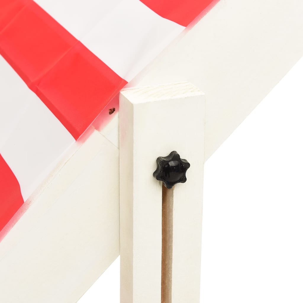 Sandkasten mit Verstellbarem Dach Tannenholz Weiß und Rot UV50 - Premium Sandkästen  - Just €128.35! Shop now at homesales4u