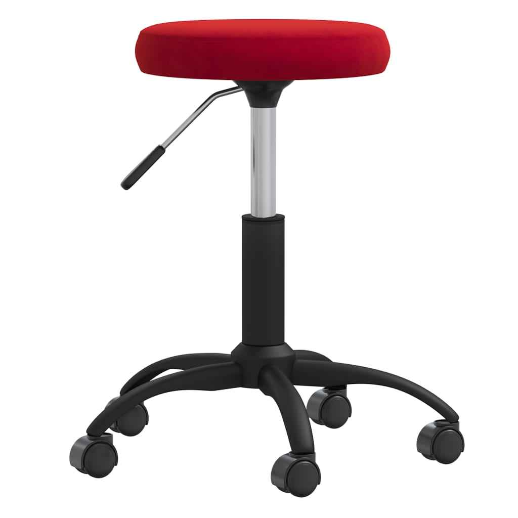 Bürostuhl Drehbar Weinrot Samt - Premium Bürostühle  - Just €62.54! Shop now at homesales4u