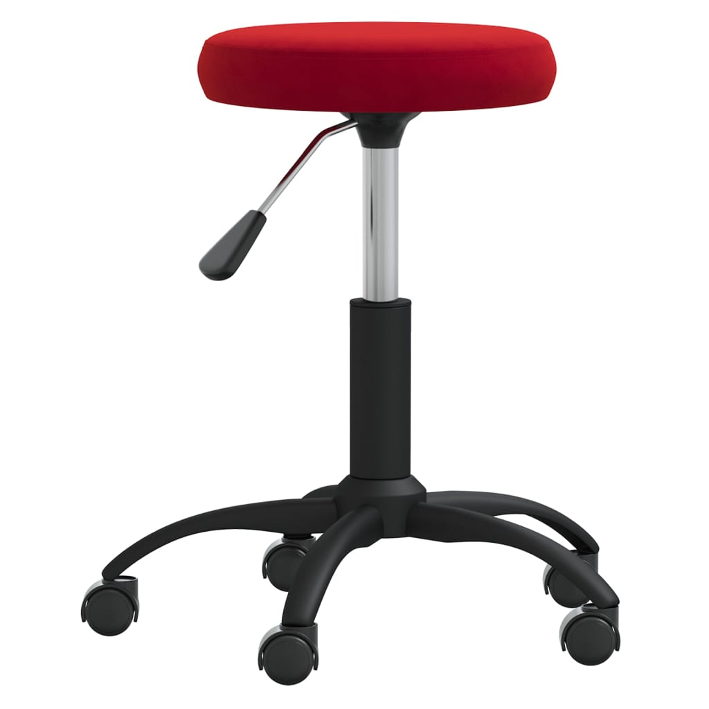Bürostuhl Drehbar Weinrot Samt - Premium Bürostühle  - Just €62.54! Shop now at homesales4u