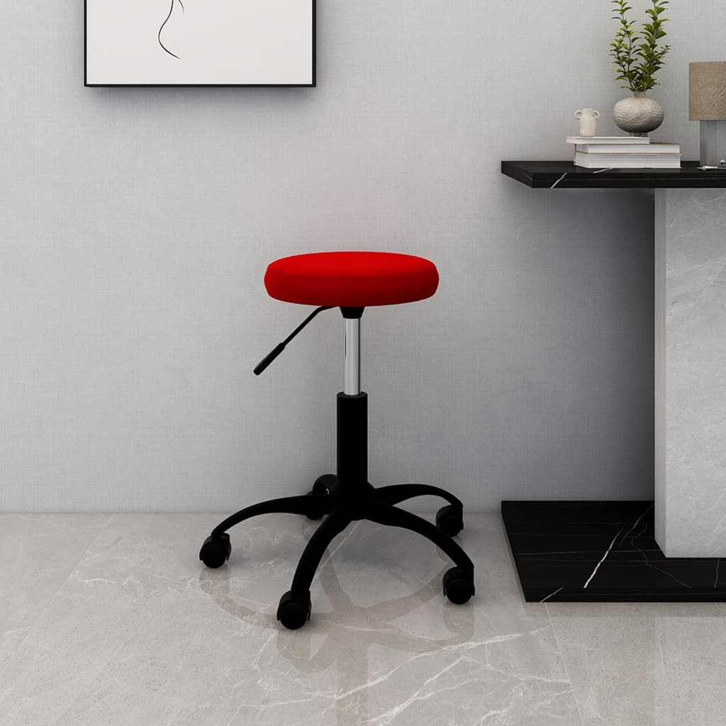 Bürostuhl Drehbar Weinrot Samt - Premium Bürostühle  - Just €62.54! Shop now at homesales4u