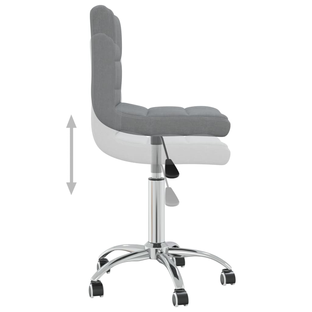 Bürostuhl Drehbar Hellgrau Stoff - Premium Bürostühle  - Just €108.55! Shop now at homesales4u