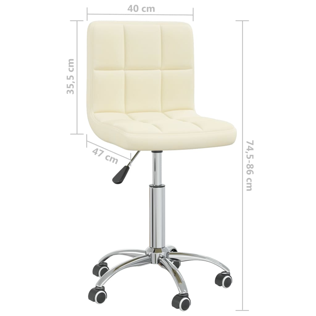 Bürostuhl Drehbar Creme Stoff - Premium Bürostühle  - Just €99.06! Shop now at homesales4u