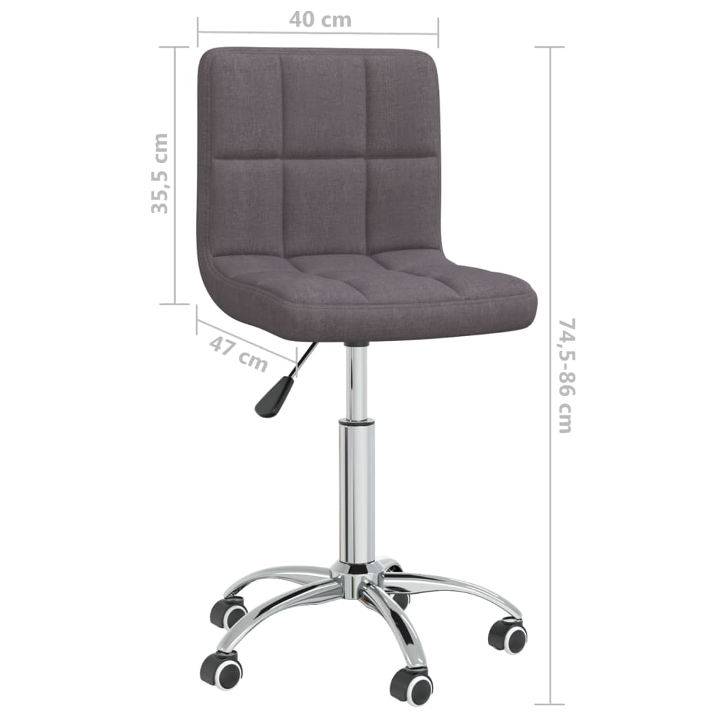 Bürostuhl Drehbar Taupe Stoff - Premium Bürostühle  - Just €95.91! Shop now at homesales4u