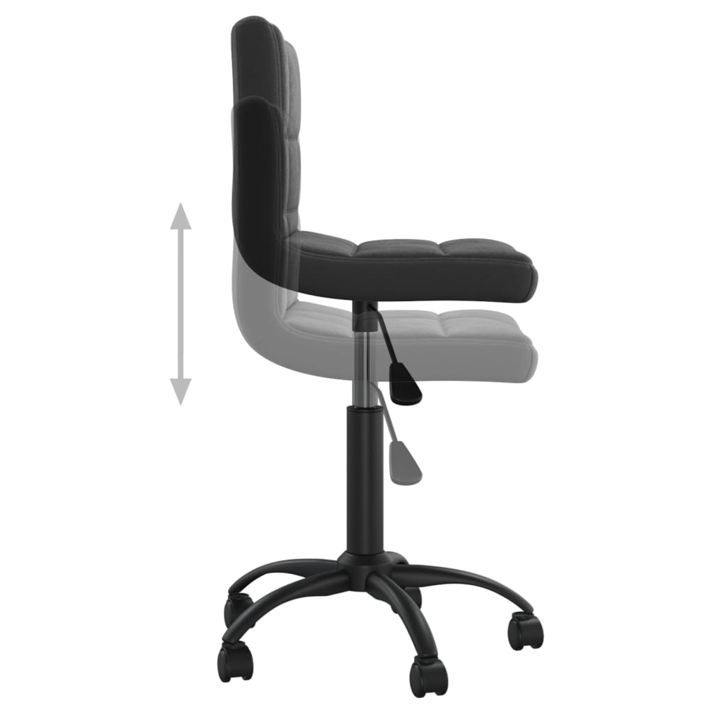Bürostuhl Drehbar Schwarz Samt - Premium Bürostühle  - Just €107.77! Shop now at homesales4u