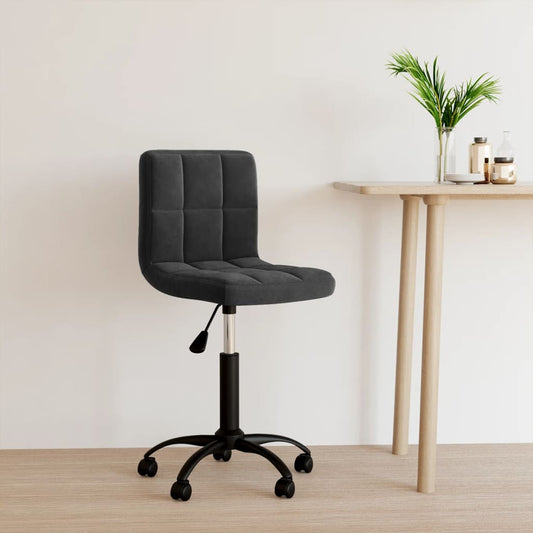 Bürostuhl Drehbar Schwarz Samt - Premium Bürostühle  - Just €107.77! Shop now at homesales4u