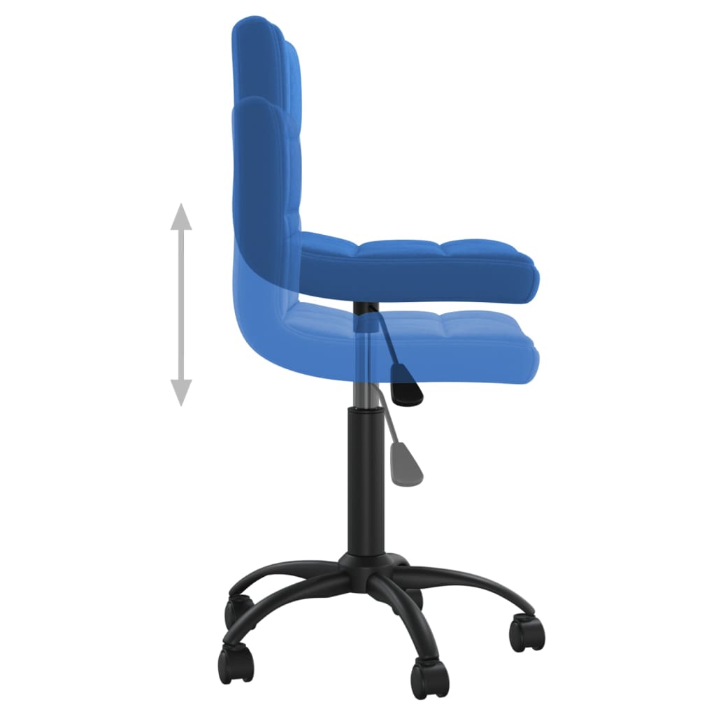 Bürostuhl Drehbar Blau Samt - Premium Bürostühle  - Just €107.61! Shop now at homesales4u