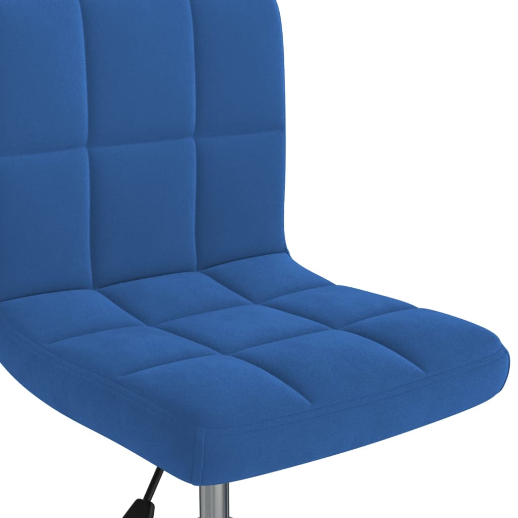 Bürostuhl Drehbar Blau Samt - Premium Bürostühle  - Just €107.61! Shop now at homesales4u