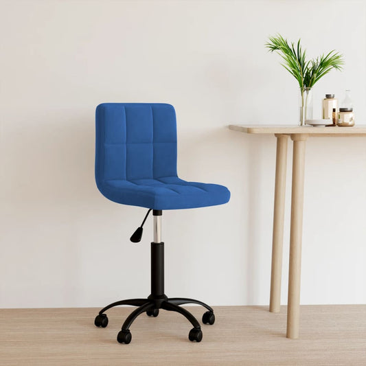 Bürostuhl Drehbar Blau Samt - Premium Bürostühle  - Just €107.61! Shop now at homesales4u